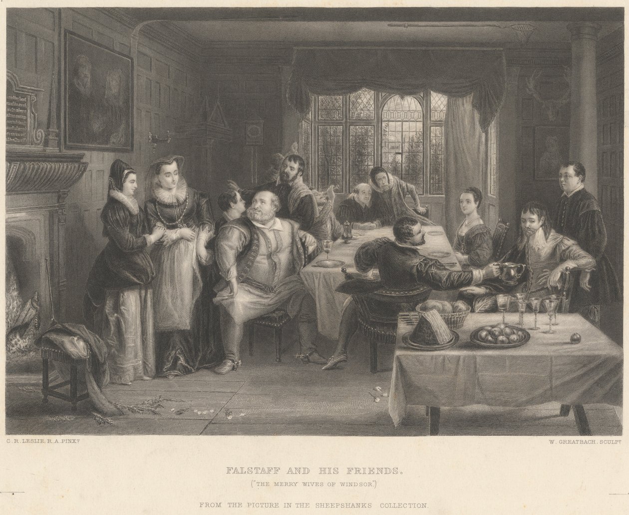 Falstaff og vennene hans av William Greatbach