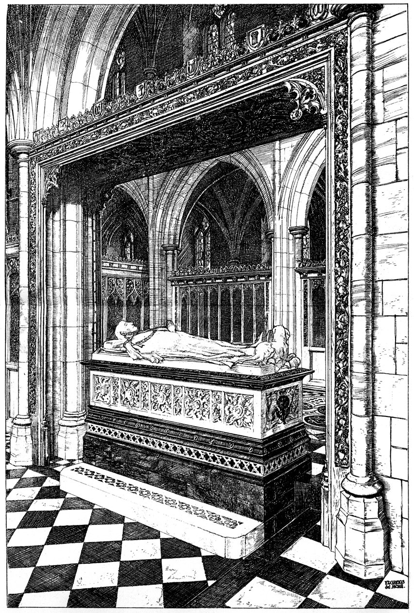 Monument til avdøde hertug av Westminster, Eccleston Church, Eccleston, Cheshire, 1902-1903. av William Griggs
