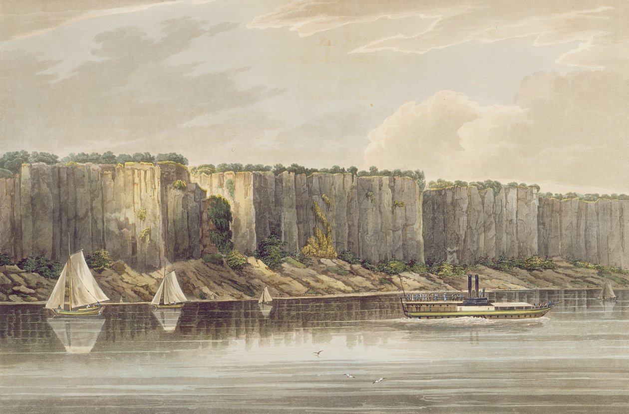 Palisades, nr. 19 av Hudson River Portfolio, gravert av J. Hill, 1821-25 av William Guy Wall