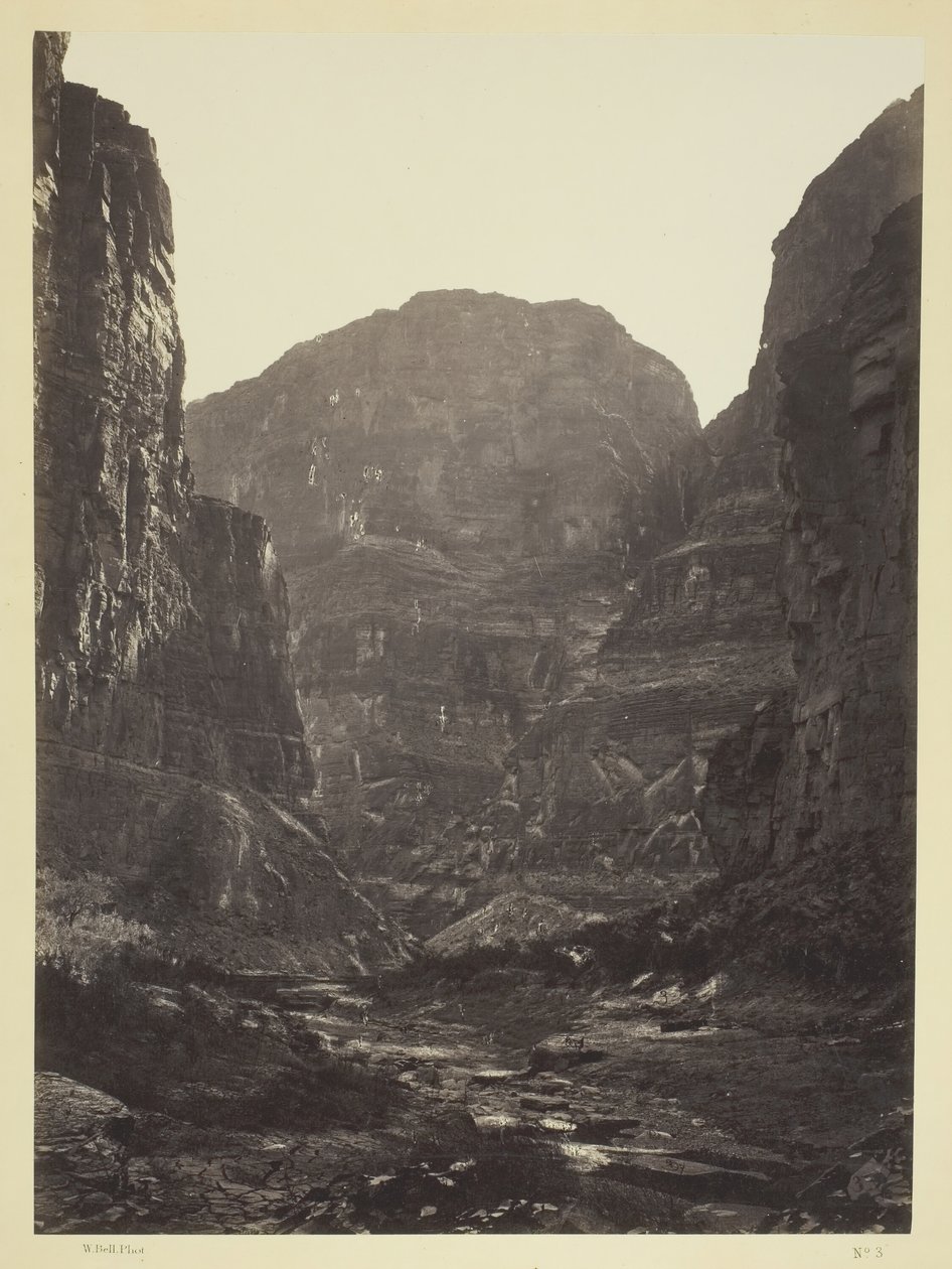 Cañon of Kanab Wash, Colorado River, Looking South, 1872. av William H. Bell