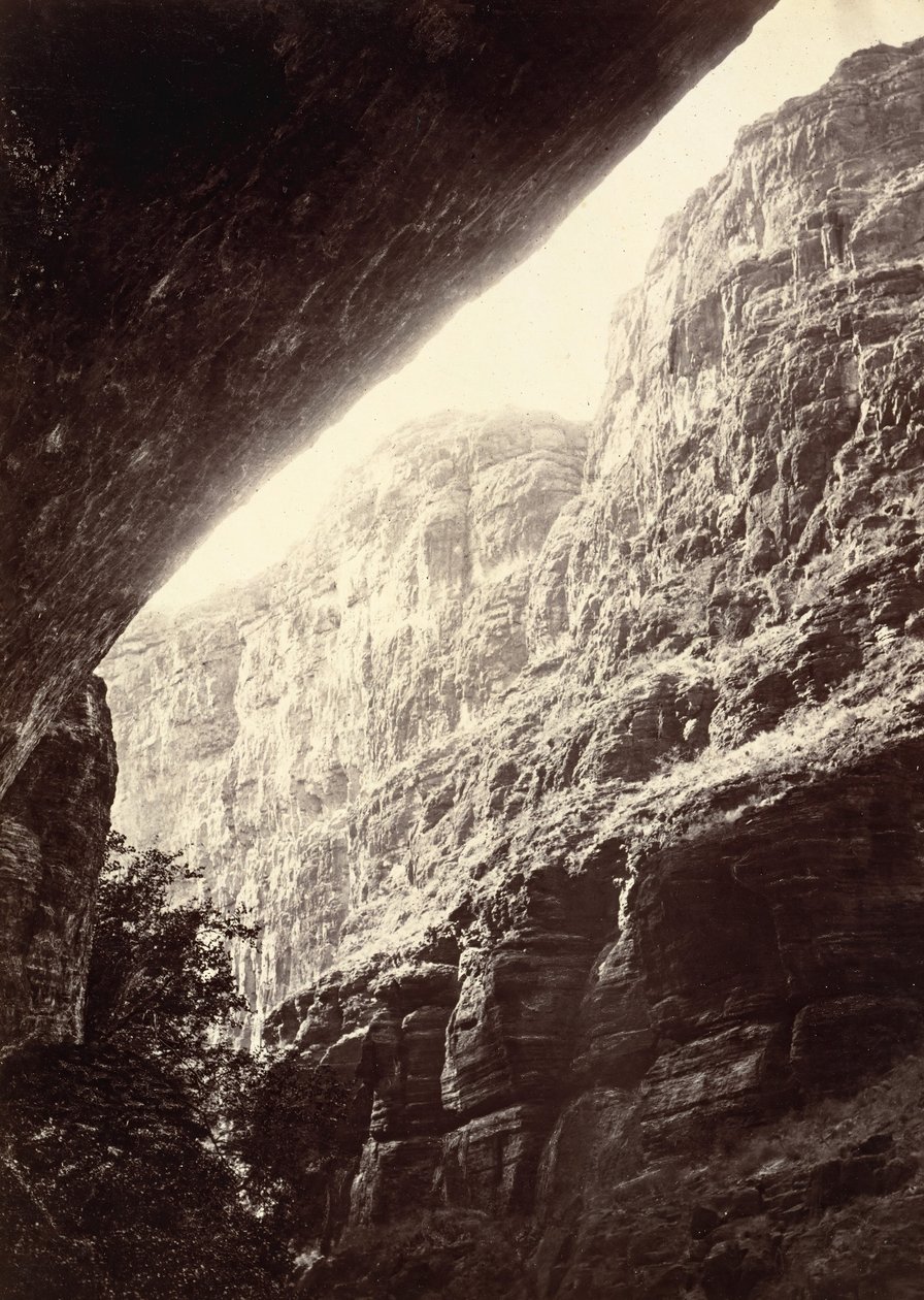 Cañon of Kanab Wash, Looking South, 1872. av William H. Bell