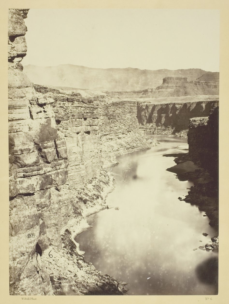 Grand Canon, Colorado River, nær Paria Creek, Looking West, 1872. av William H. Bell