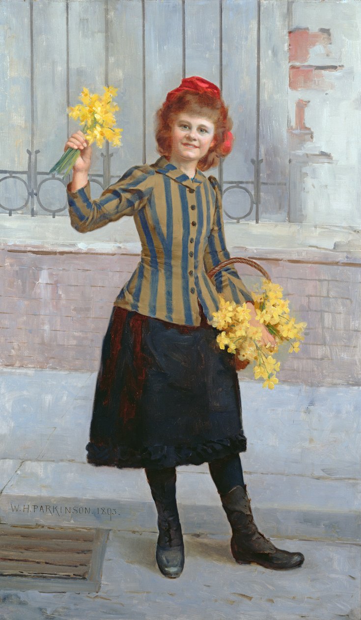 Et portrett av frøken Gertie Miller, 1893 av William H. Parkinson