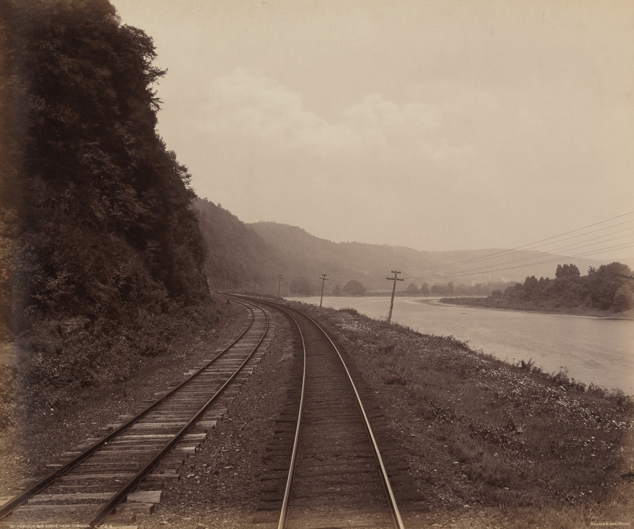 Hemlock Run Curve, nær Towanda av William H. Rau