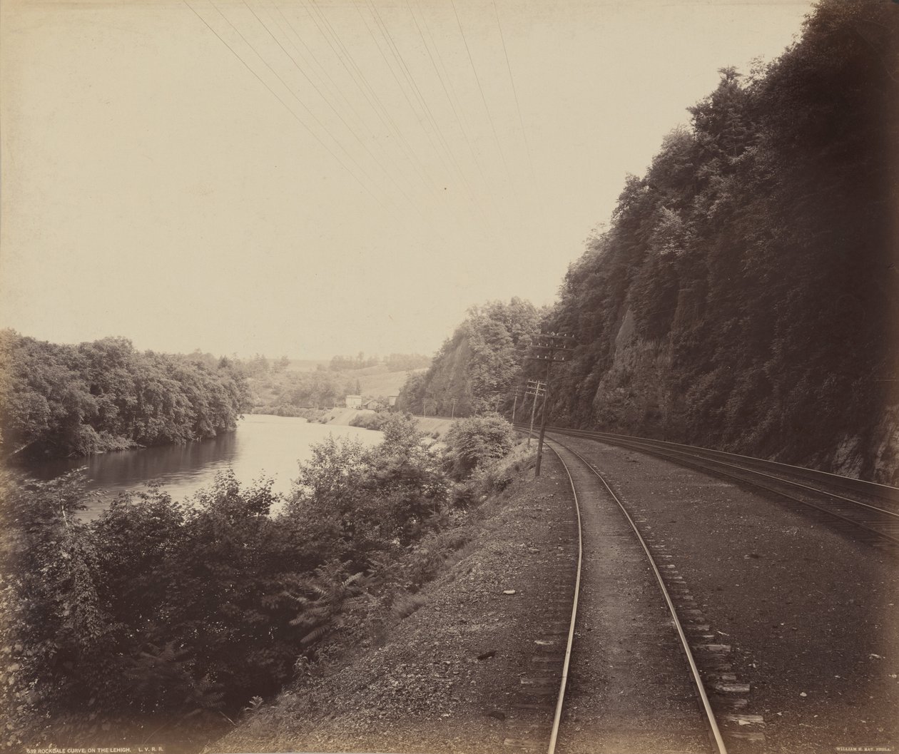 Rockdale Curve, On the Lehigh av William H. Rau