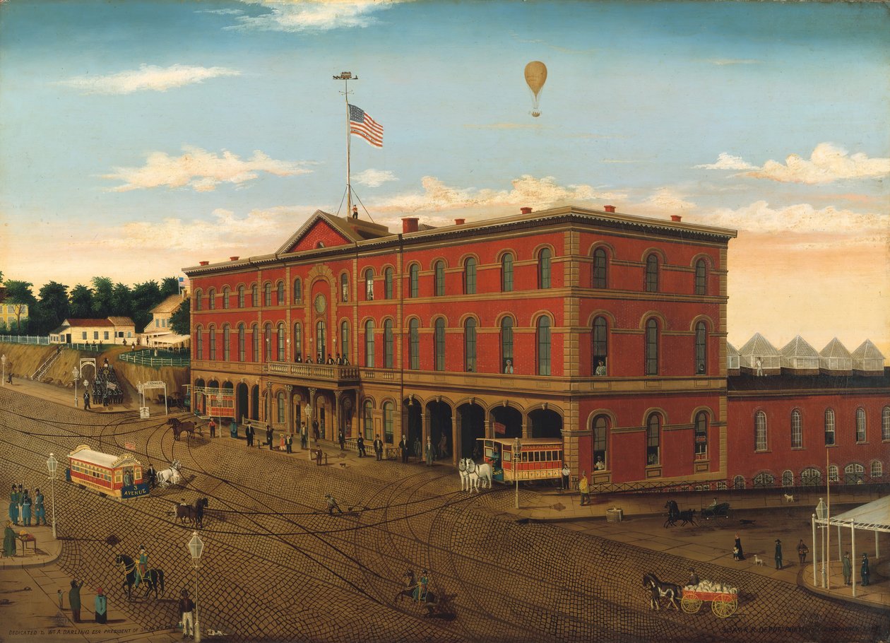 Third Avenue Railroad Depot, ca. 1859-60. av William H Schenck