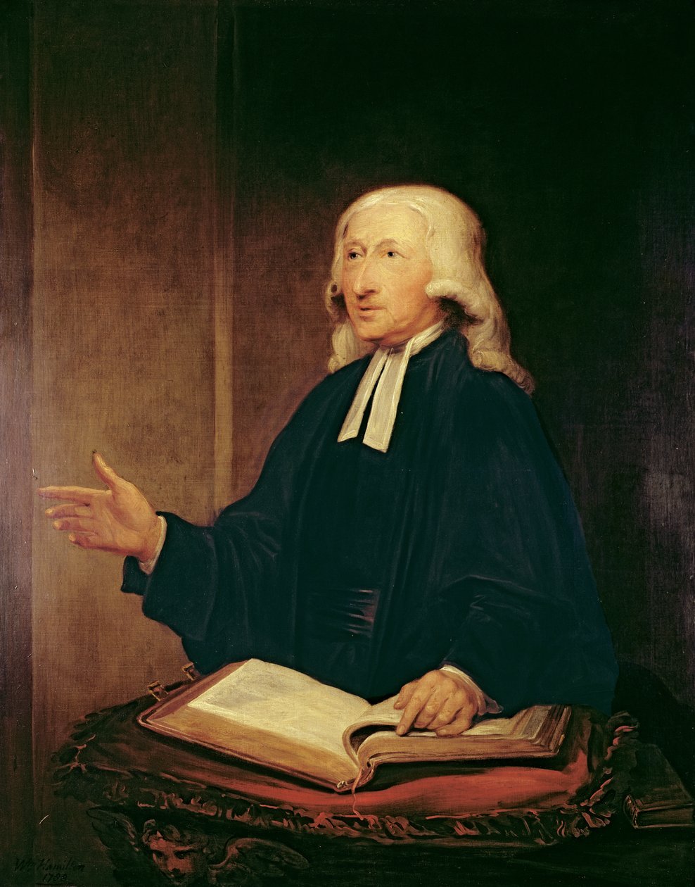 Portrett av John Wesley (1703-1791) 1788 av William Hamilton