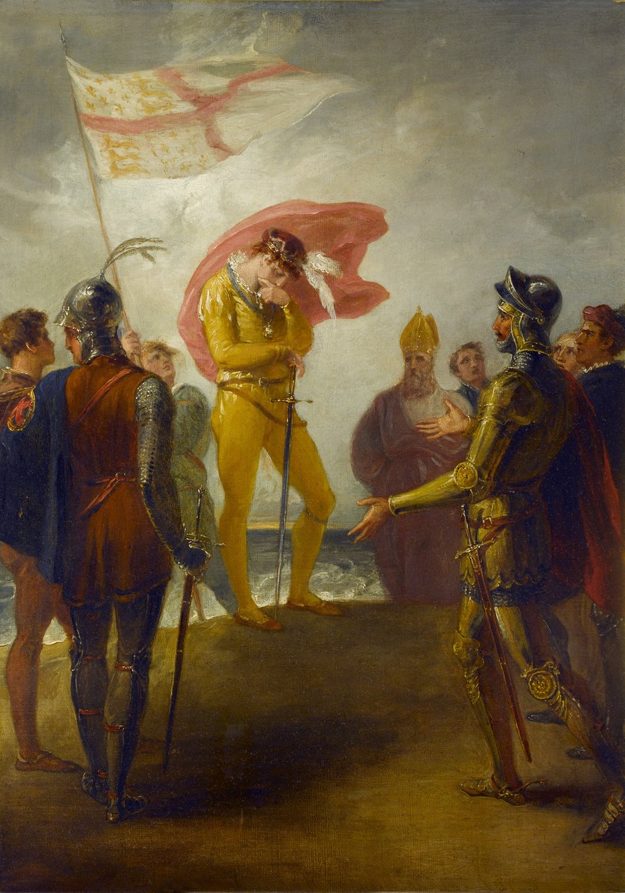 Landingen til Richard II ved Milford Haven, ca. 1793-1800 av William Hamilton