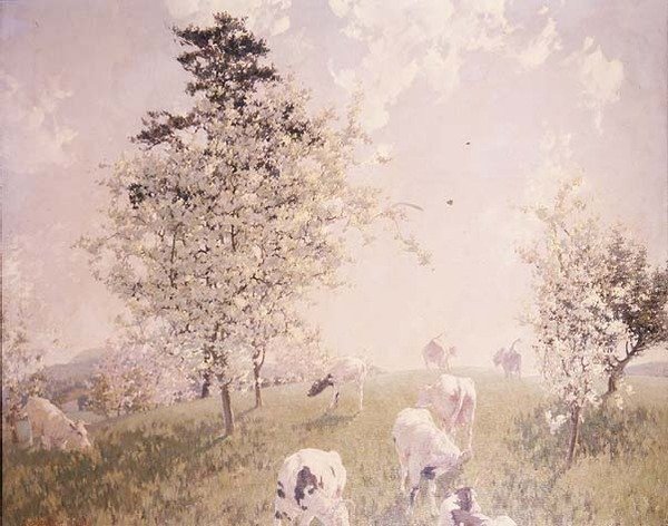 Sølv, blå og grønn av William Harold Dudley
