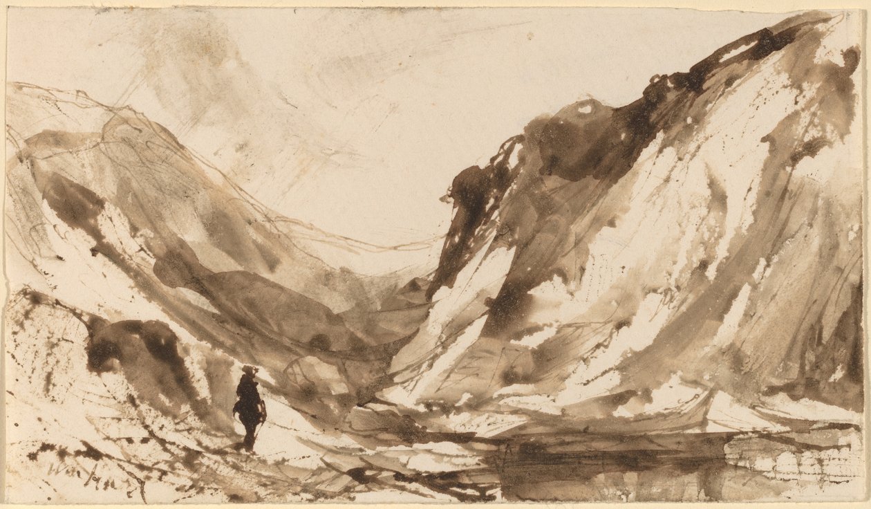 Deep Valley i fjellrike landskap av William Hart