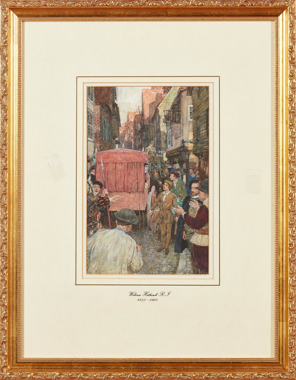 En Elizabethansk trafikkork (blyant og akvarell) av William Hatherell