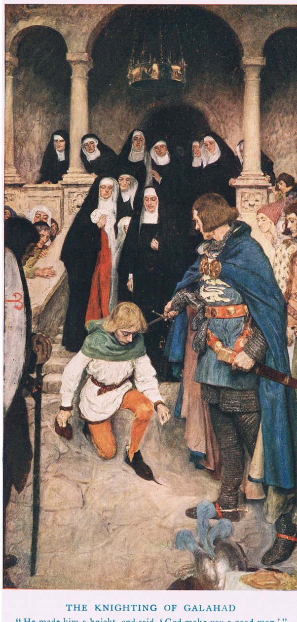 The Knighting of Galahad, illustrasjon fra 