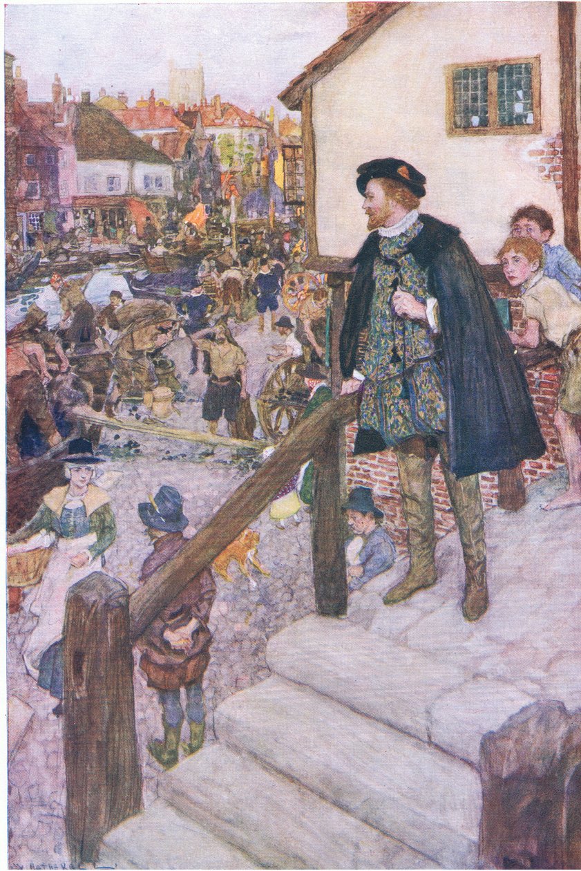 Den største engelskmannen (William Shakespeare), fra My Magazine, pub.1922 av William Hatherell