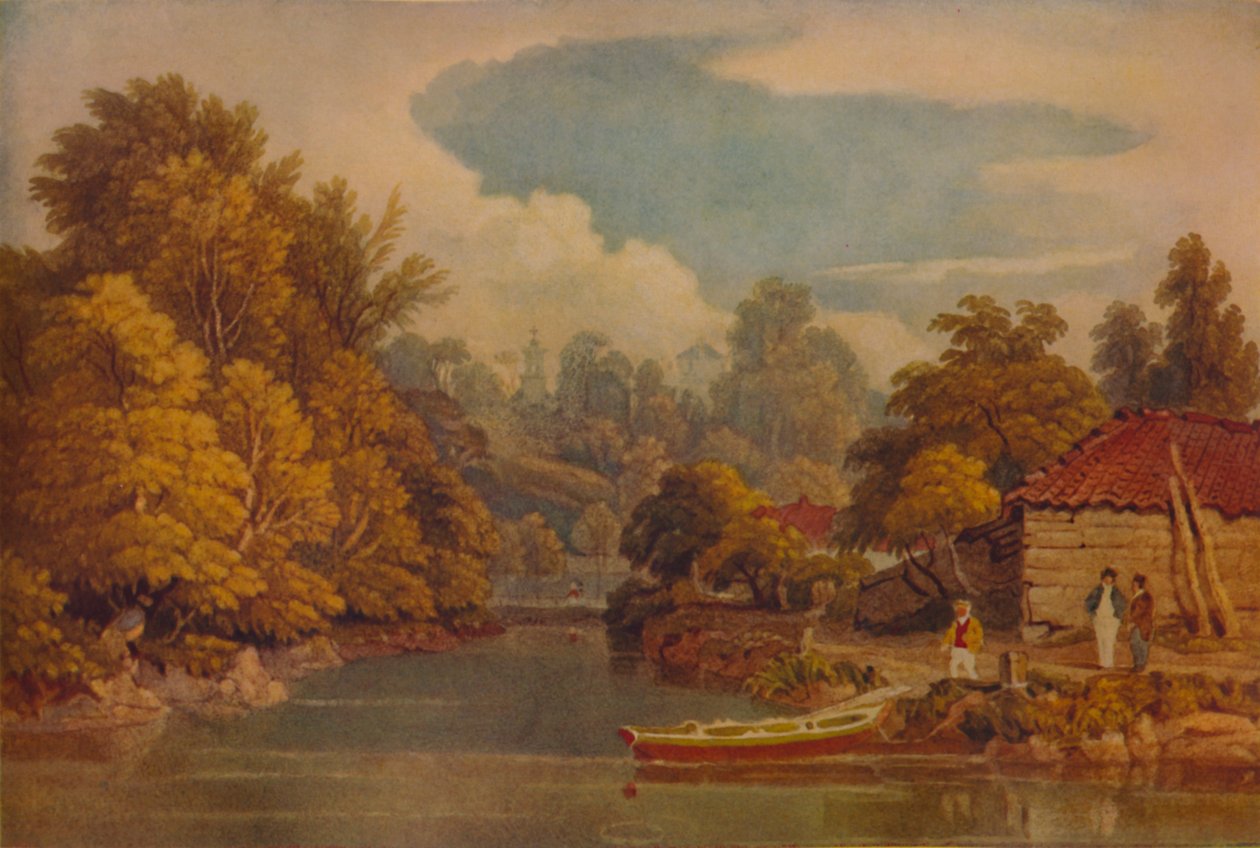 Riverside, 1800-tallet, 1935 av William Havell