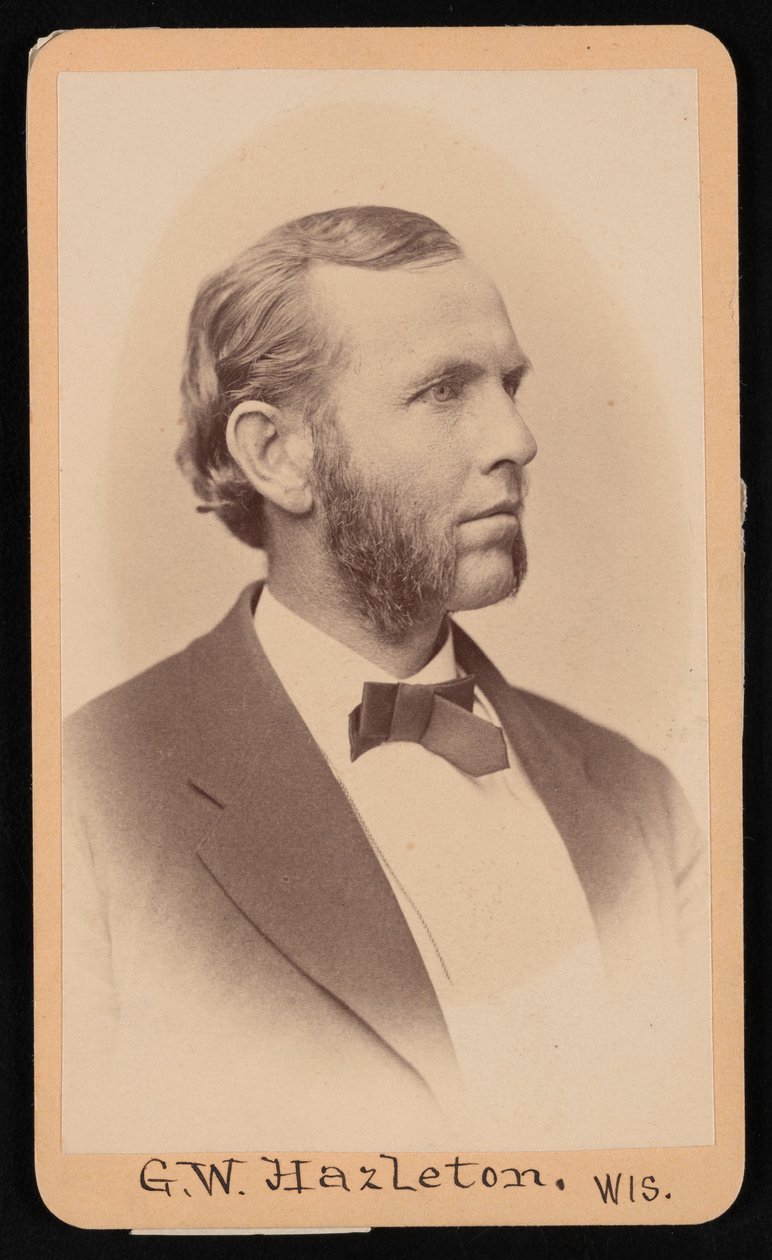 Portrett av Gerry Whiting Hazleton 1829-1920, før 1876. av William Hayward Sherman