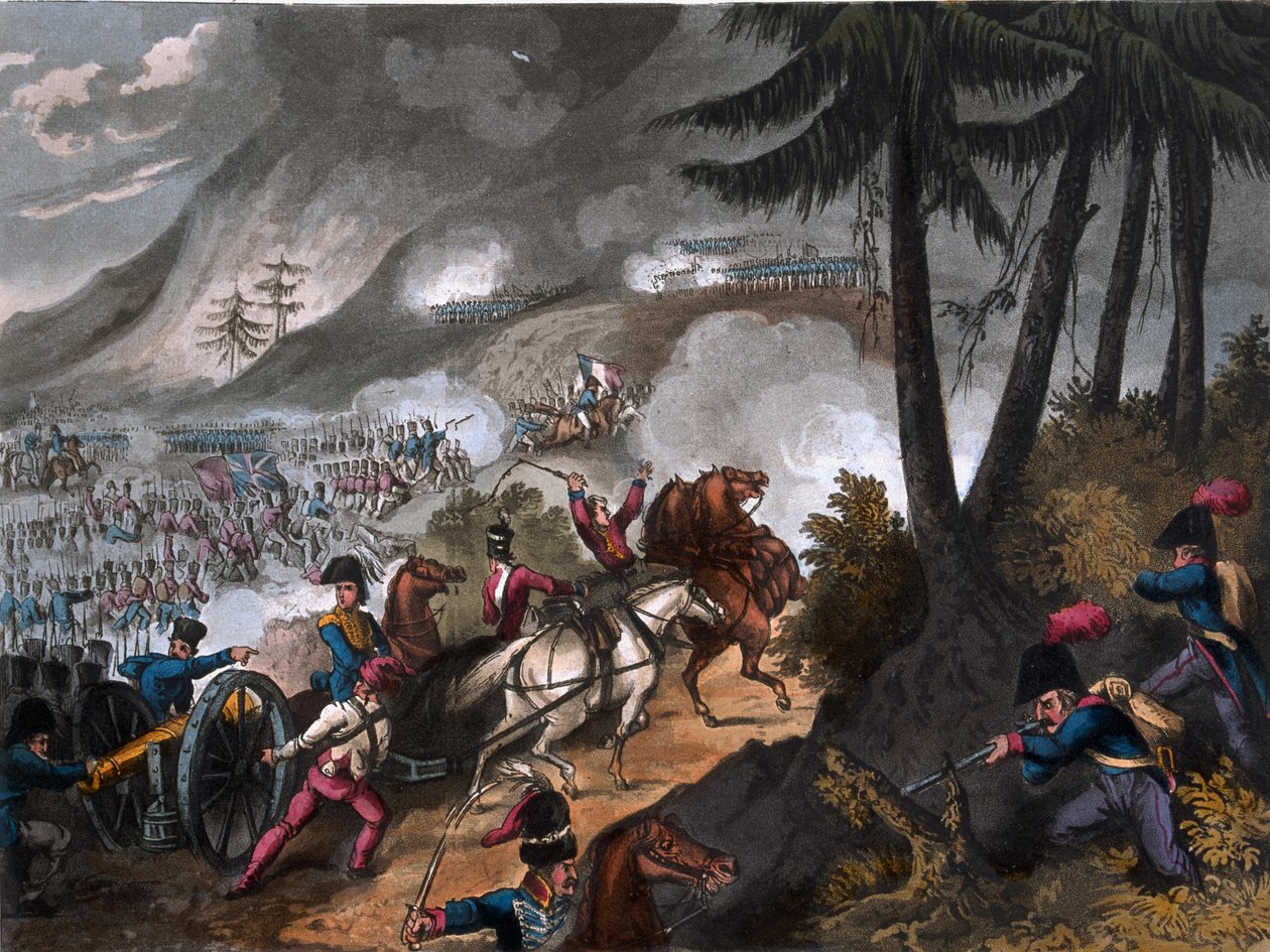 Slaget ved Pyreneene i 1813, gravert av J.C. Stadler, utgitt av Thomas Tegg, 1818 av William Heath