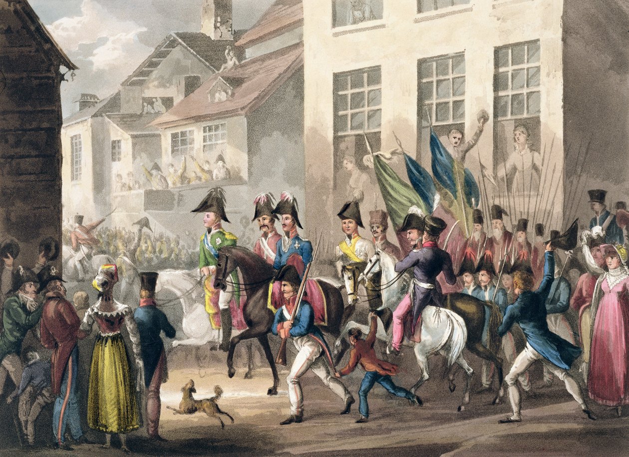De alliertes inntog i Paris, 31. mars 1814, fra 