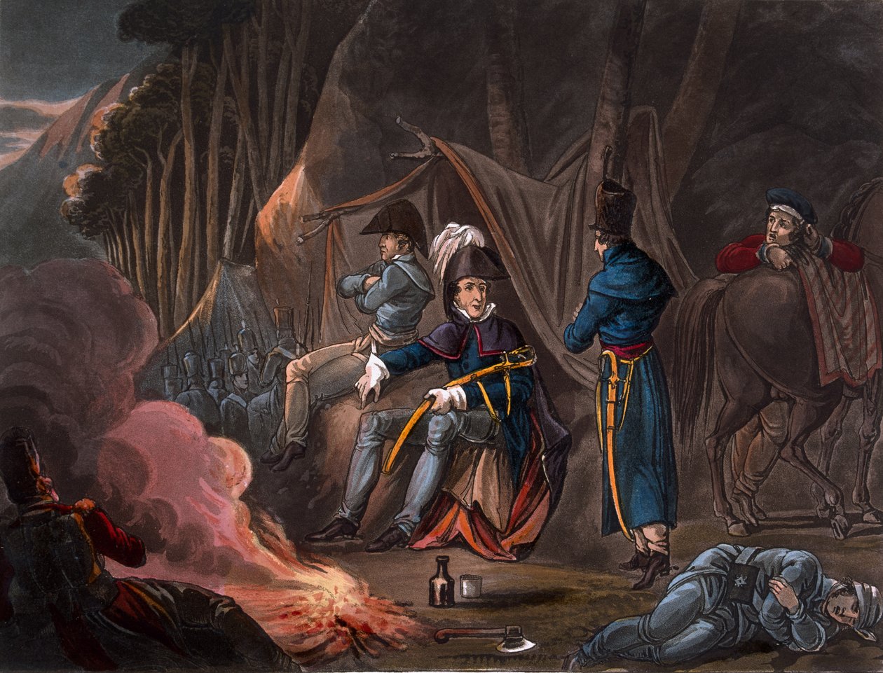 Halting in the Pyrenees i juli 1813, gravert av J.C. Stadler, utgitt av Thomas Tegg, 1818 av William Heath
