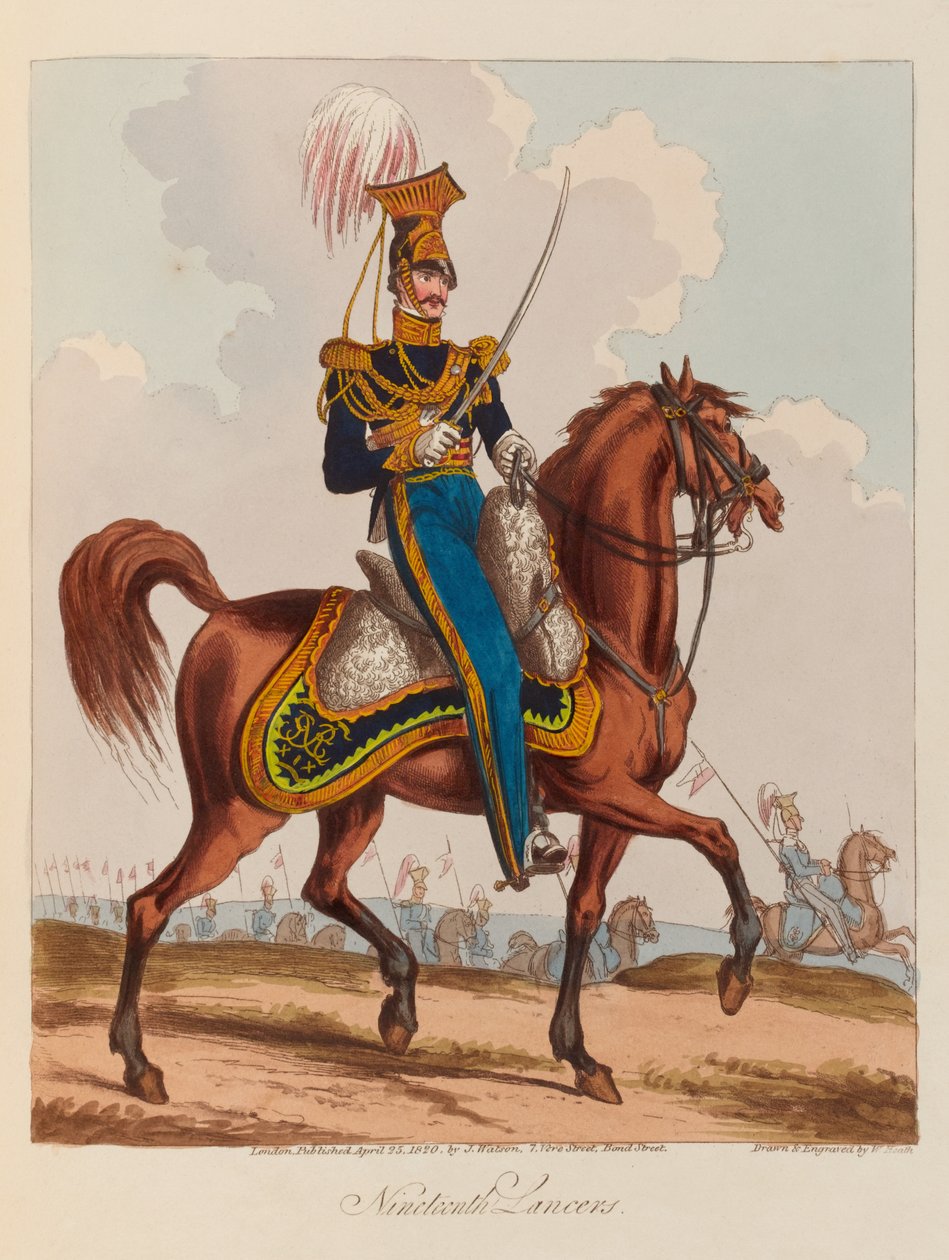 ?Nittende Lancers?, 1820 av William Heath