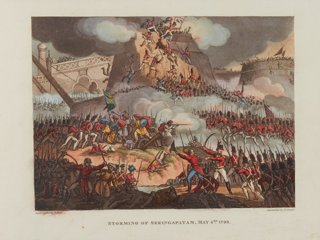 Storming av Seringapatam av William Heath