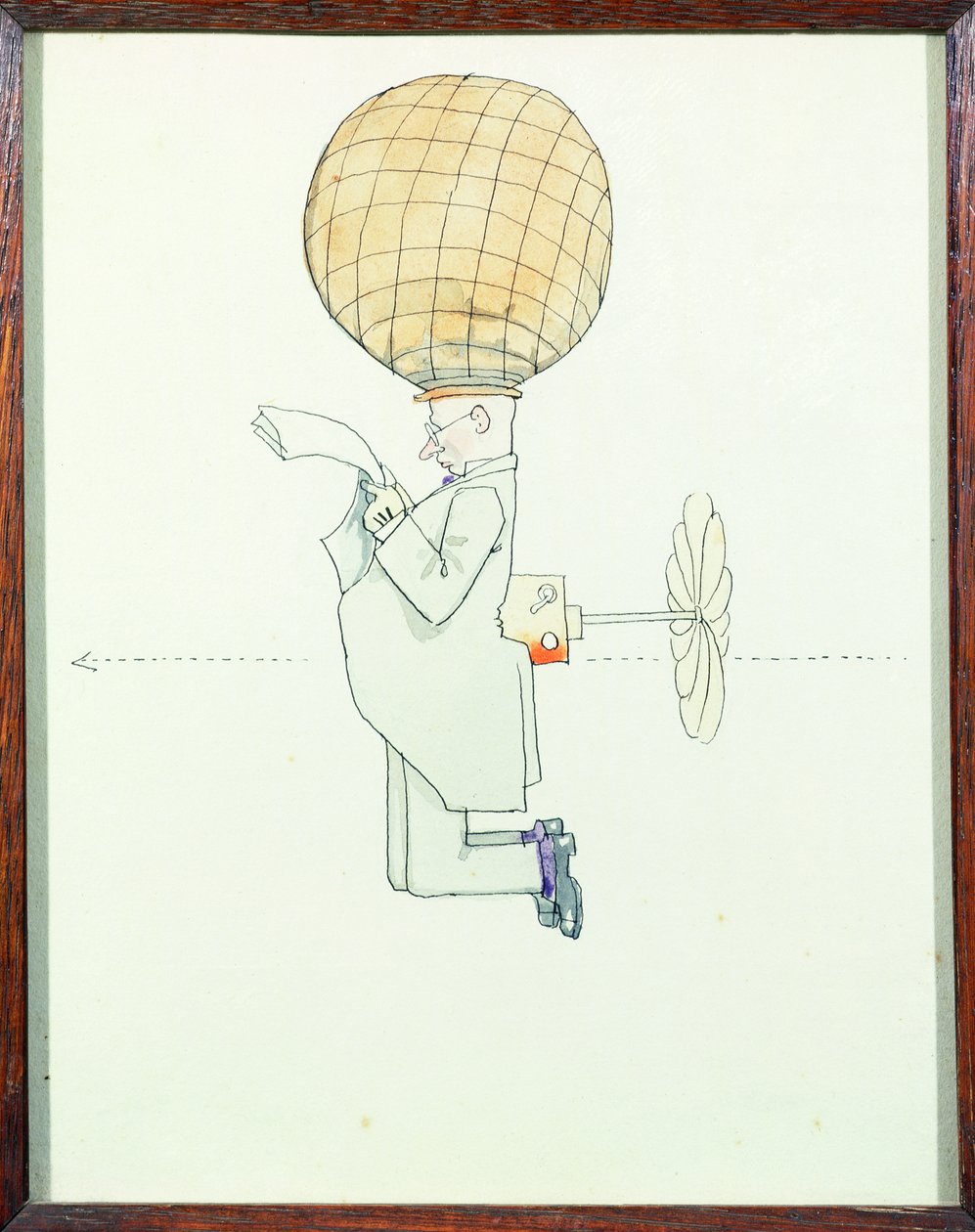 Det personlige luftreisesystemet for herrer av William Heath Robinson