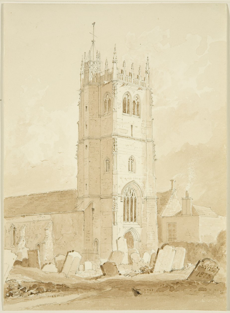 Bitton kirke, Gloucestershire av William Henry Bartlett