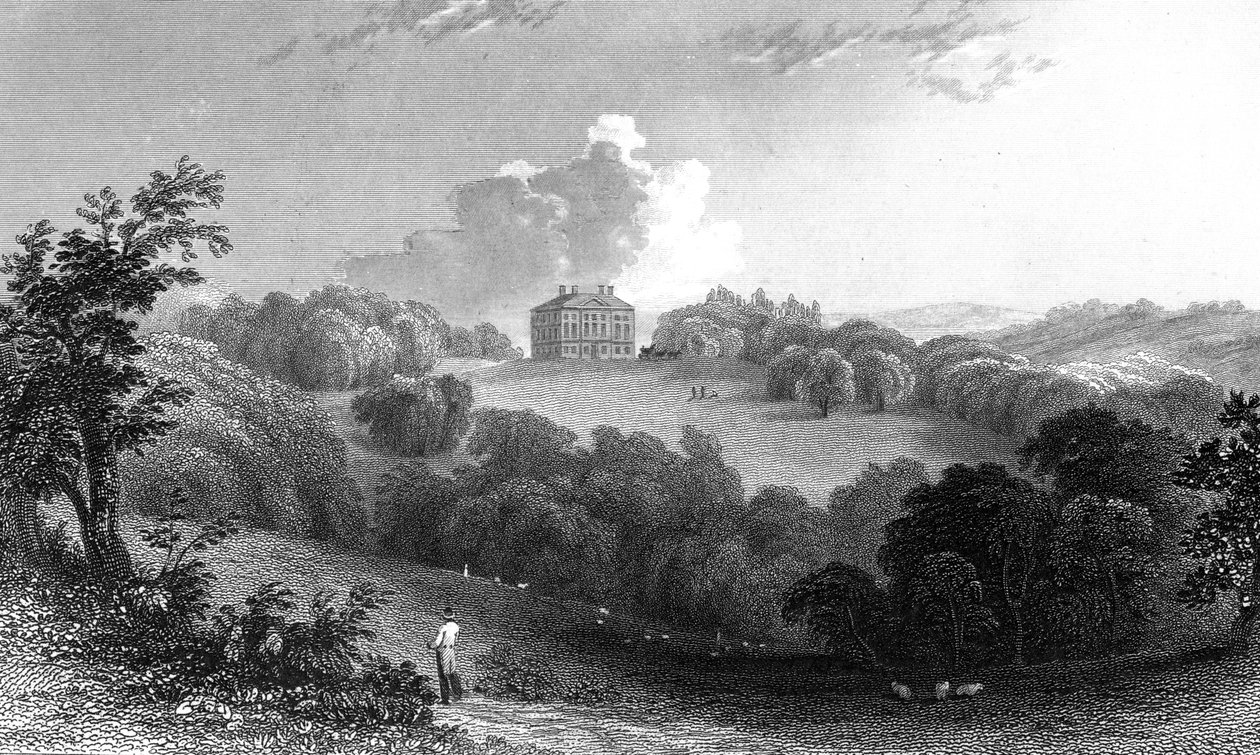 Copped Hall, Essex, gravert av Thomas Garner, 1832 av William Henry Bartlett