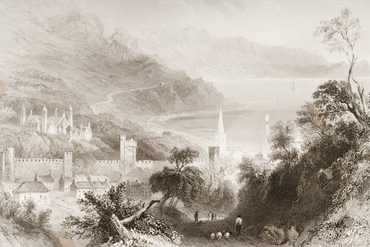 Glenarm, County Antrim, Nord-Irland, fra 
