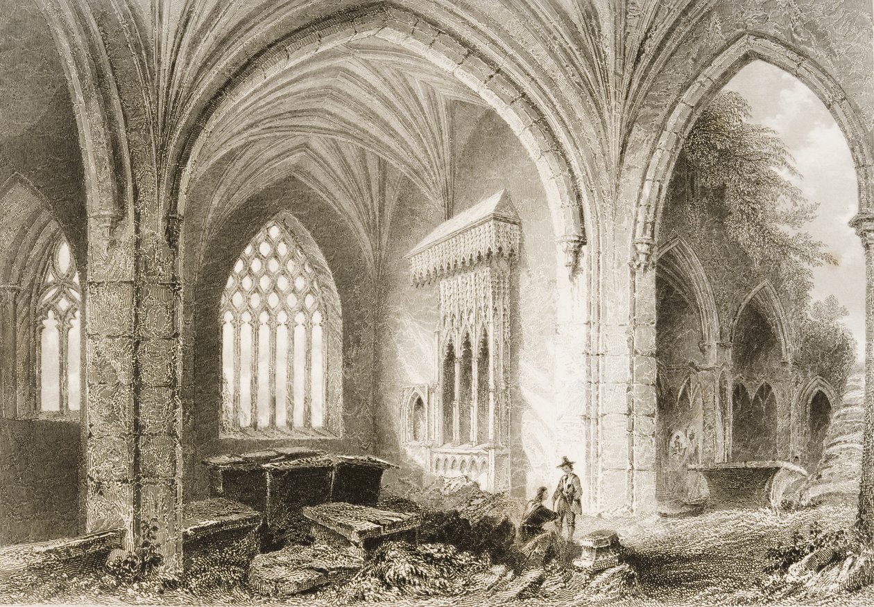 Interiør av Holycross Abbey, County Tipperary, Irland, fra 