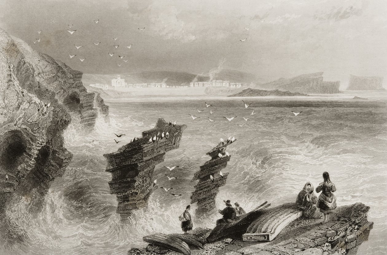 Kilkee, County Clare, Irland, fra 