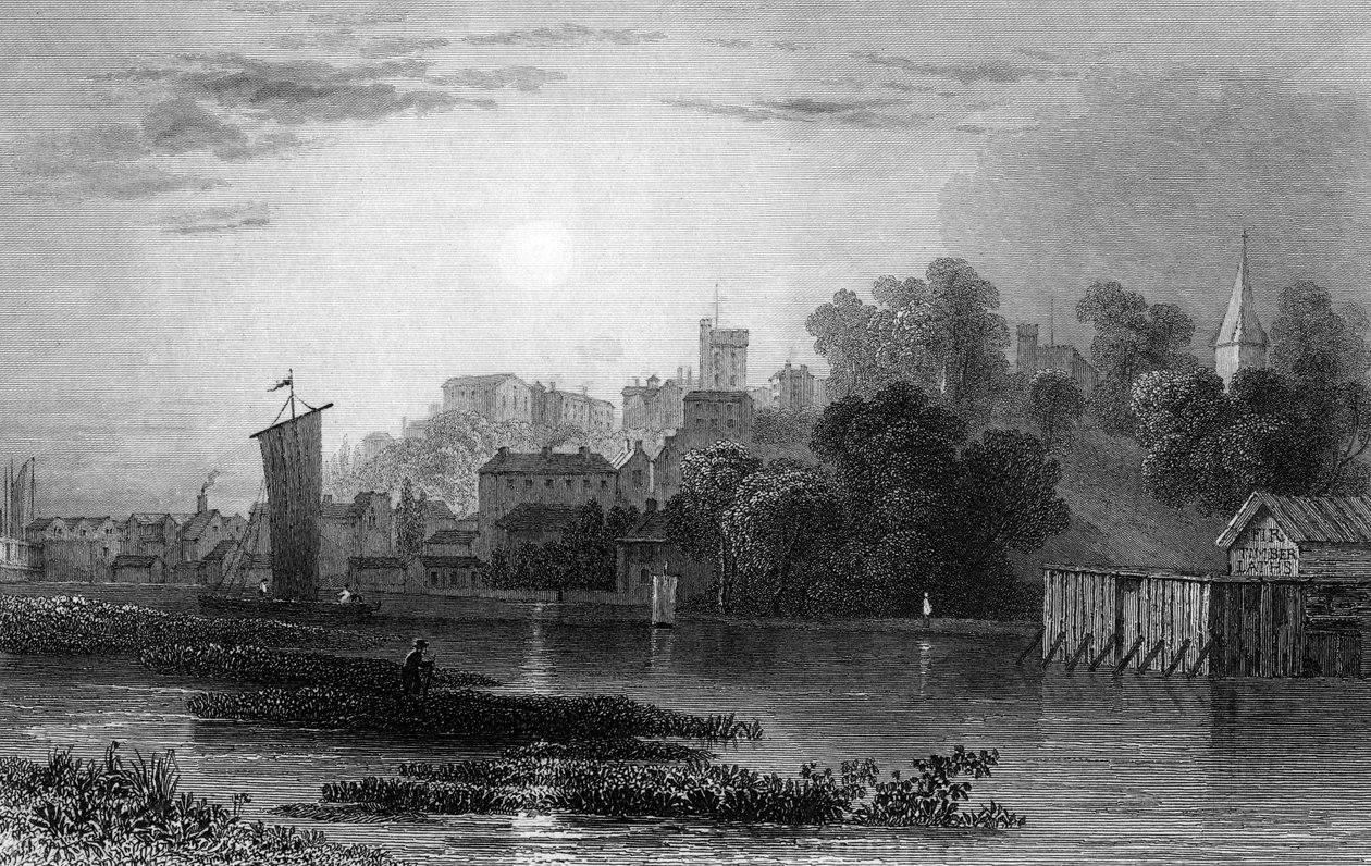 Maldon, Essex, gravert av Henry Adlard, 1831 av William Henry Bartlett