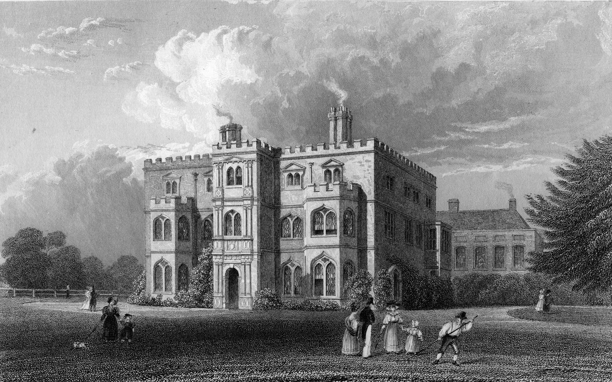 Marks Hall, Coggeshall, Essex, gravert av John Carr Armytage, 1833 av William Henry Bartlett