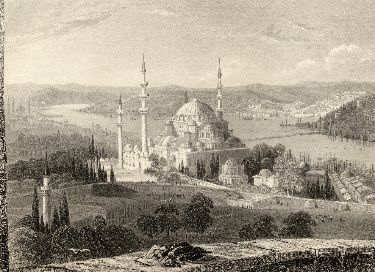 Moskeen og graven til Suleiman, fra Seraskier