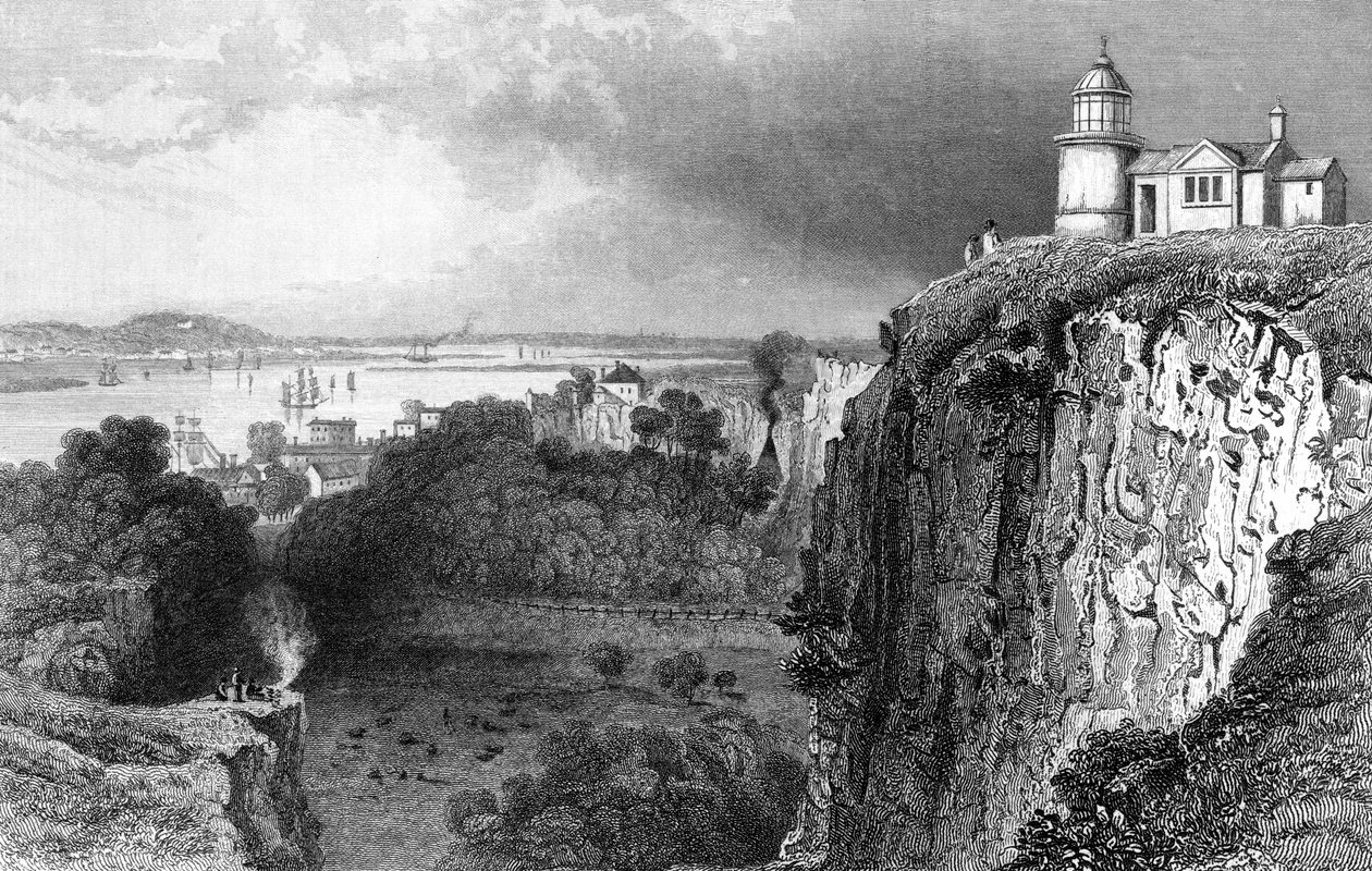 Purfleet, Essex, gravert av John Rogers, 1832 av William Henry Bartlett
