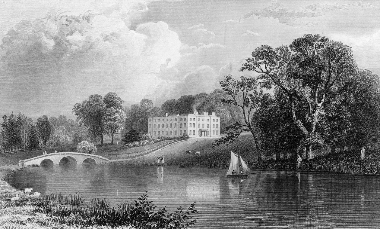 Rivenhall Place, Essex, gravert av John Carr Armytage, 1831 av William Henry Bartlett