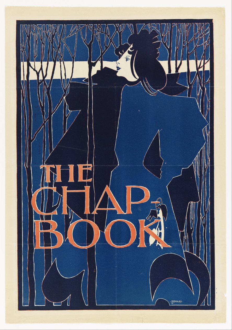 Den blå dame, plakat for Kapittelboken av William Henry Bradley