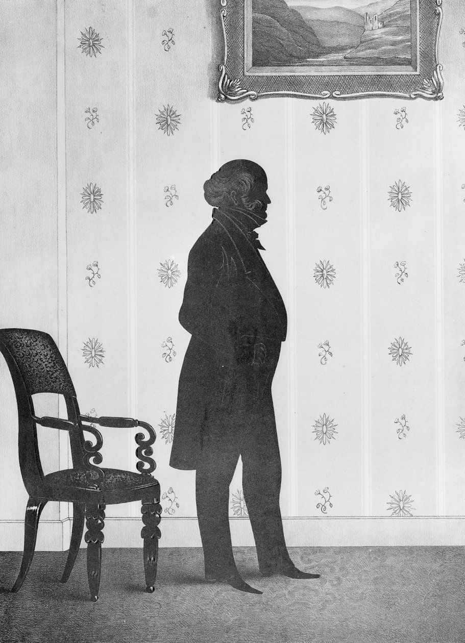 Silhouetteportrett av Martin Van Buren, 1844 av William Henry Brown