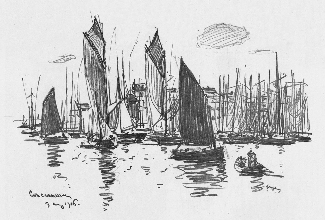 Concarneau, c1906 av William Henry Charlton