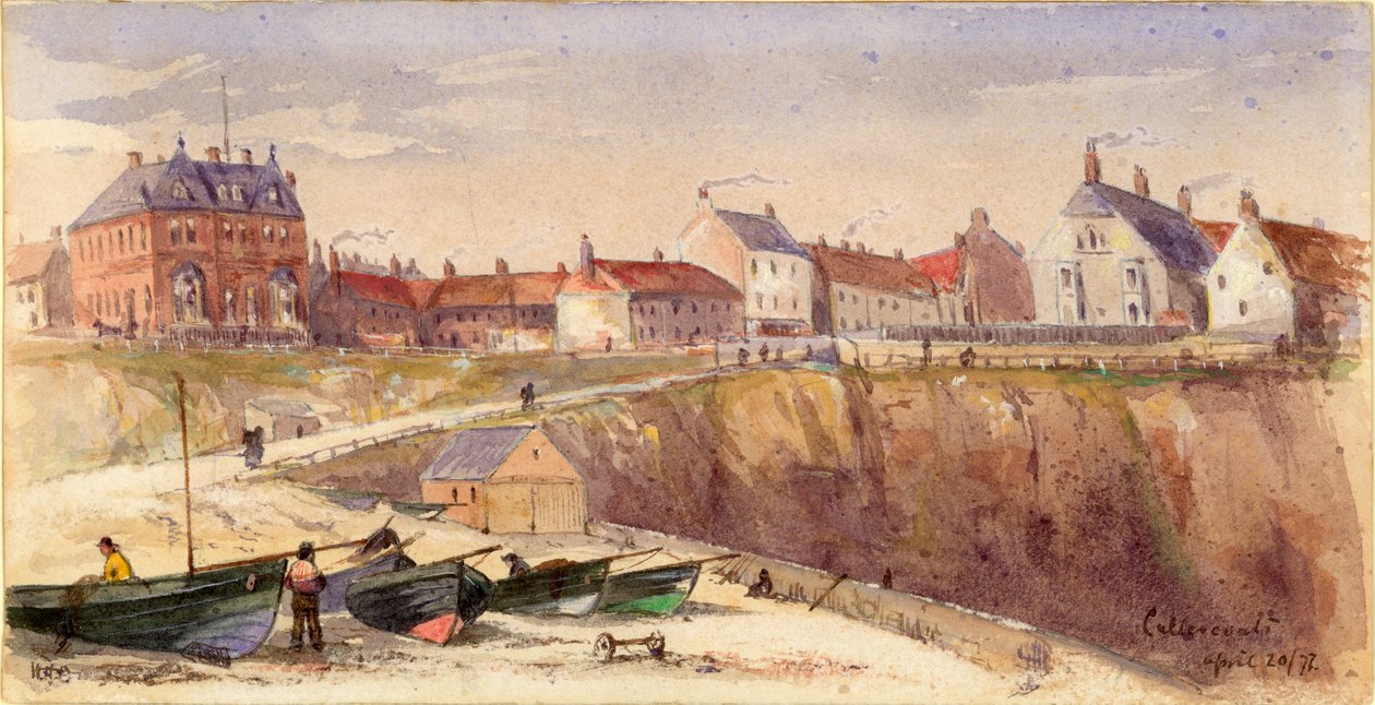 Cullercoats (kroppsfarge og akvarell på papir) av William Henry Charlton