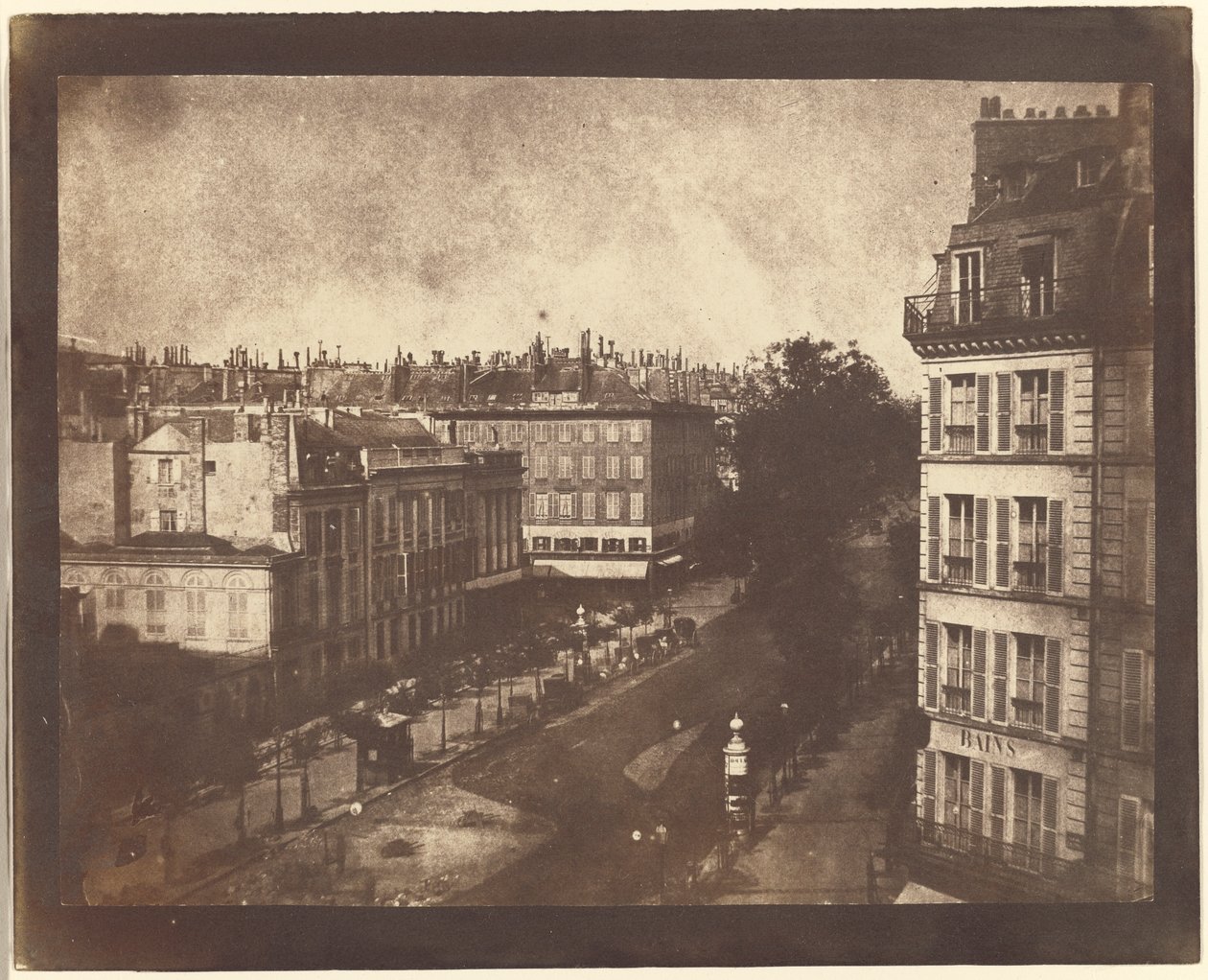 Luftfoto av Paris av William Henry Fox Talbot