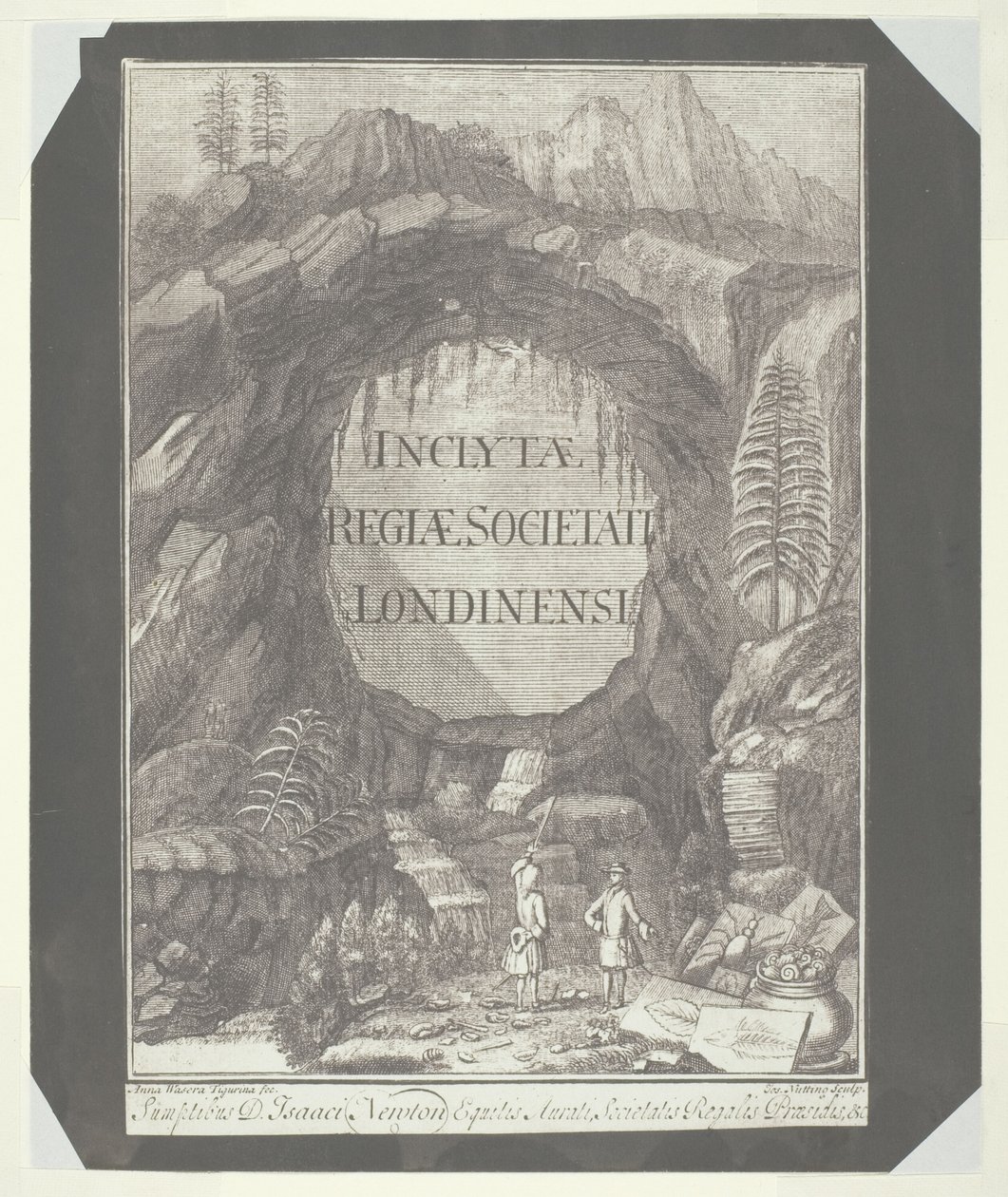 Kopi av tittelsiden for "Enclosed to the Royal Society of London" av William Henry Fox Talbot
