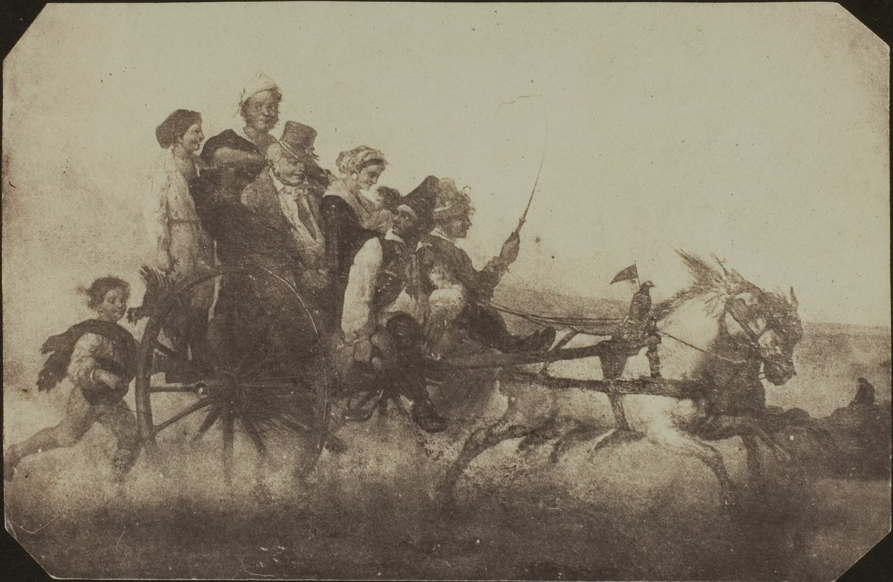 Napolitansk transport - kopi av et maleri på Lacock Abbey av William Henry Fox Talbot