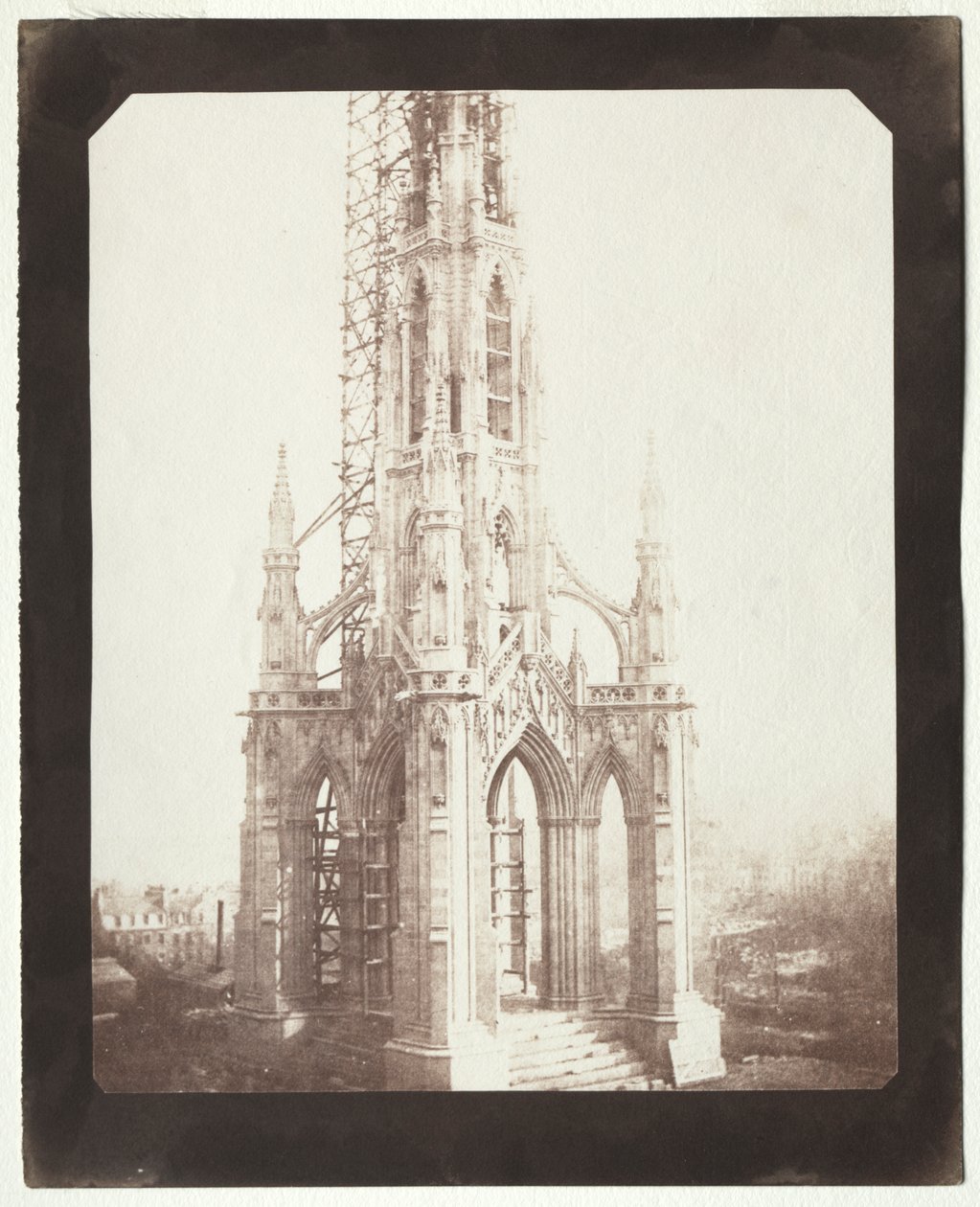 Scott Monument under bygging av William Henry Fox Talbot
