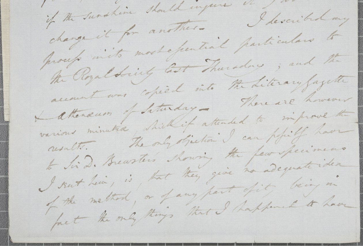 Signert brev fra William Henry Fox Talbot til James David Forbes, 1839 av William Henry Fox Talbot