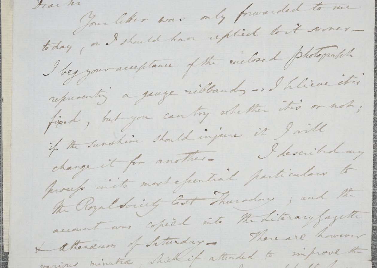 Signert brev fra William Henry Fox Talbot til James David Forbes, 1839 av William Henry Fox Talbot