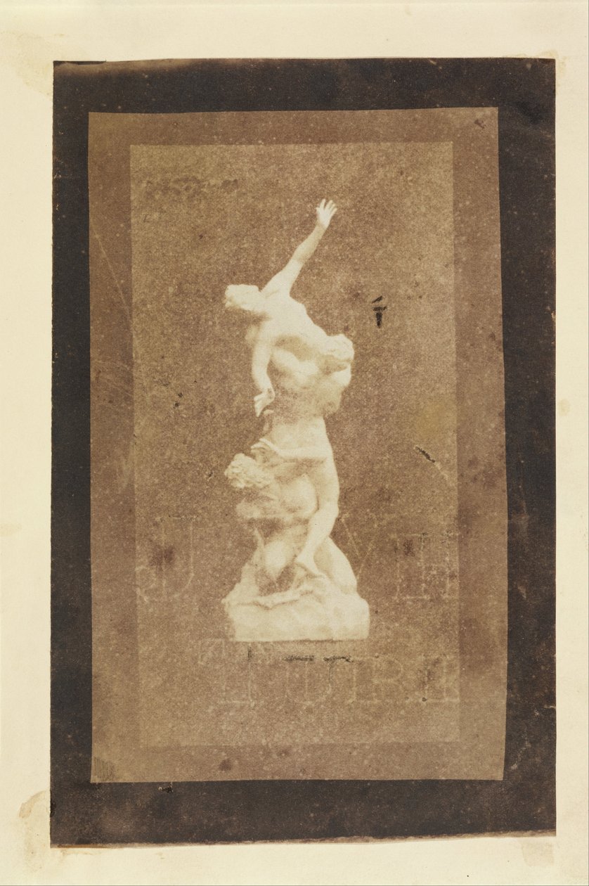 Statuette av The Rape of the Sabines (Brewsters kopi av et Talbot-trykk) av William Henry Fox Talbot