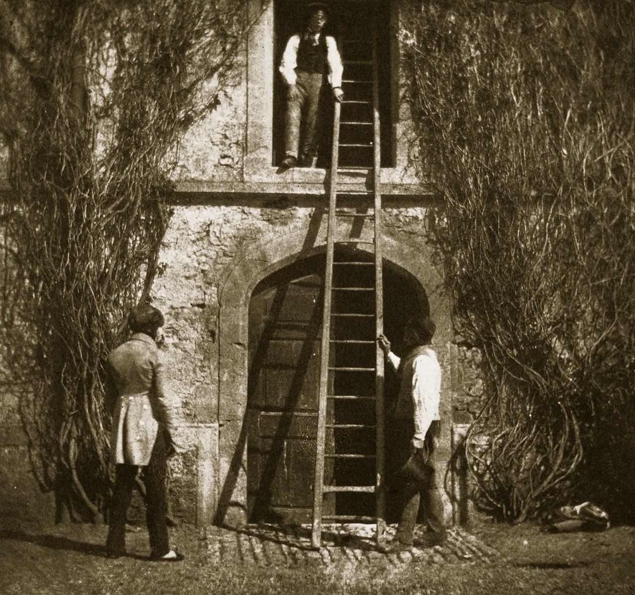 Stigen, april 1844 (saltpapirtrykk fra kalorinegativ) av William Henry Fox Talbot
