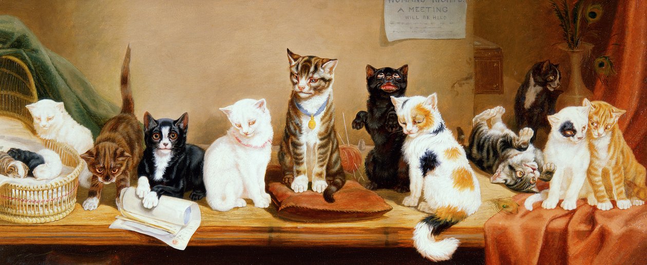 Kvinners rettigheter – et møte, 1885 av William Henry Hamilton Trood
