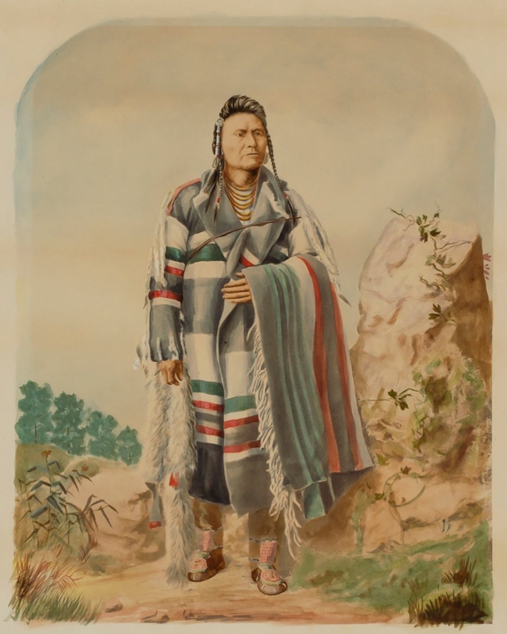 Høvding Joseph fra Nez Perce, ca. 1880. av William Henry Holmes