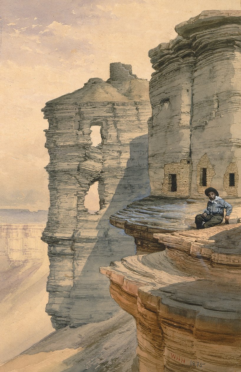 Cliff Houses on the Rio Mancos, Colorado, 1878. av William Henry Holmes